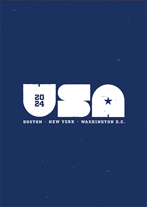 Cover van USA 2024, een zine met analoge foto's uit Boston, New York & Washington D.C.